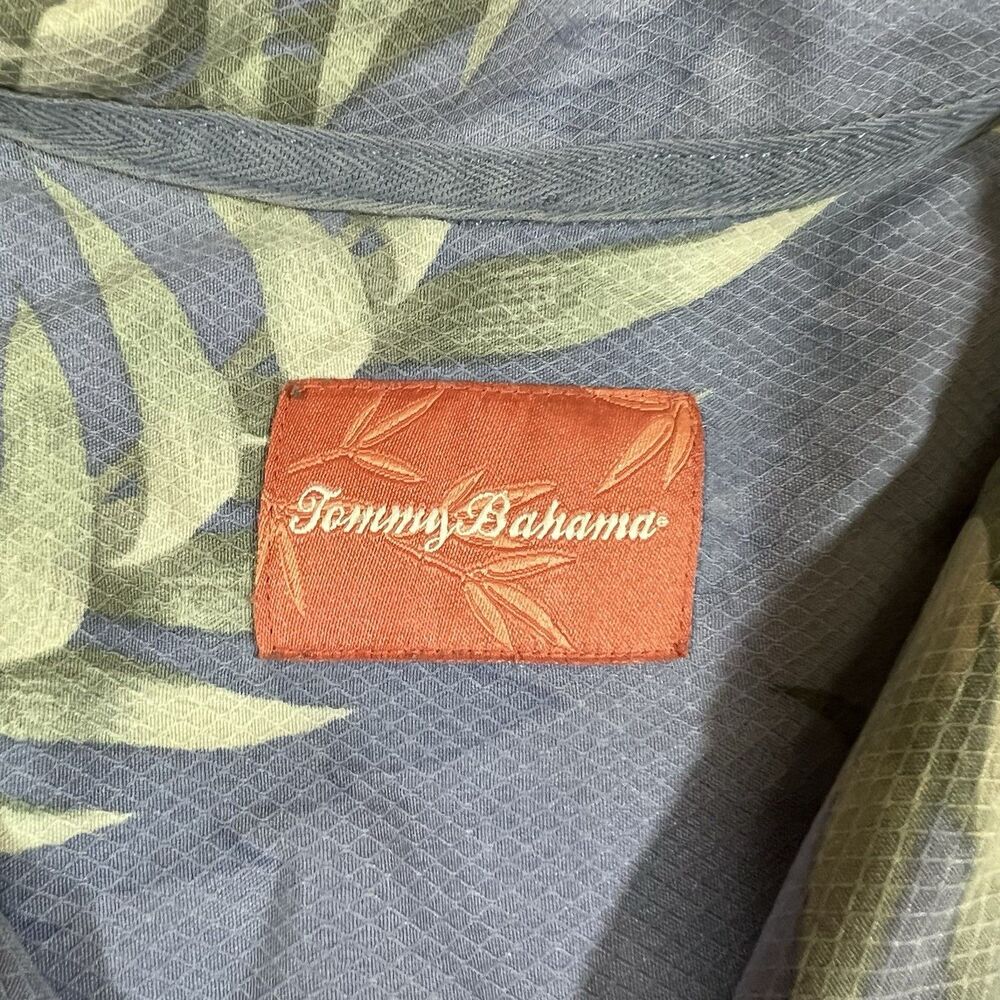 Tommy Bahama Silk Floral Tropical Hawaiin Button Up Camp Shirt Men's Size 3XT - Picture 7 of 10